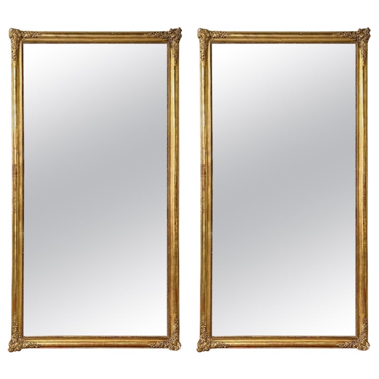 Pair 19th Century French Transitional Mirrors For Sale at 1stDibs
