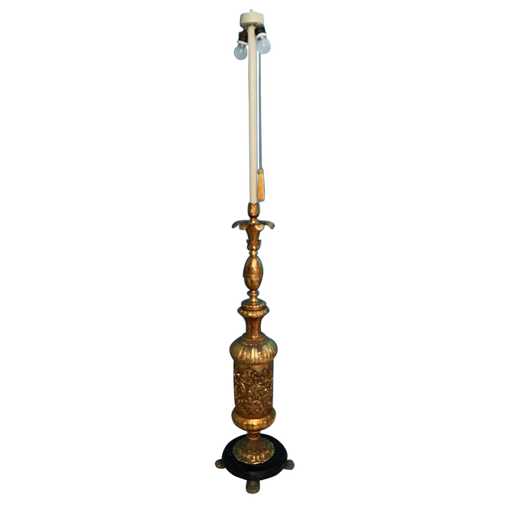 Bronze Floor Lamp, Spain, 1950 For Sale