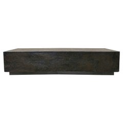 Forms and Surfaces Cast Bronze Sheathed Bench, California, 1960s-1970s