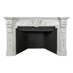 Amazing Antique Louis XVI Fireplace Mantel
