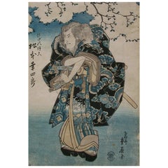 Ryusai Shigeharu, 'Matsumoto Kinsho II', Woodblock Print, Japan, Circa 1840