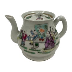 Antike chinesische Porzellan-Teekanne des 20. Jahrhunderts