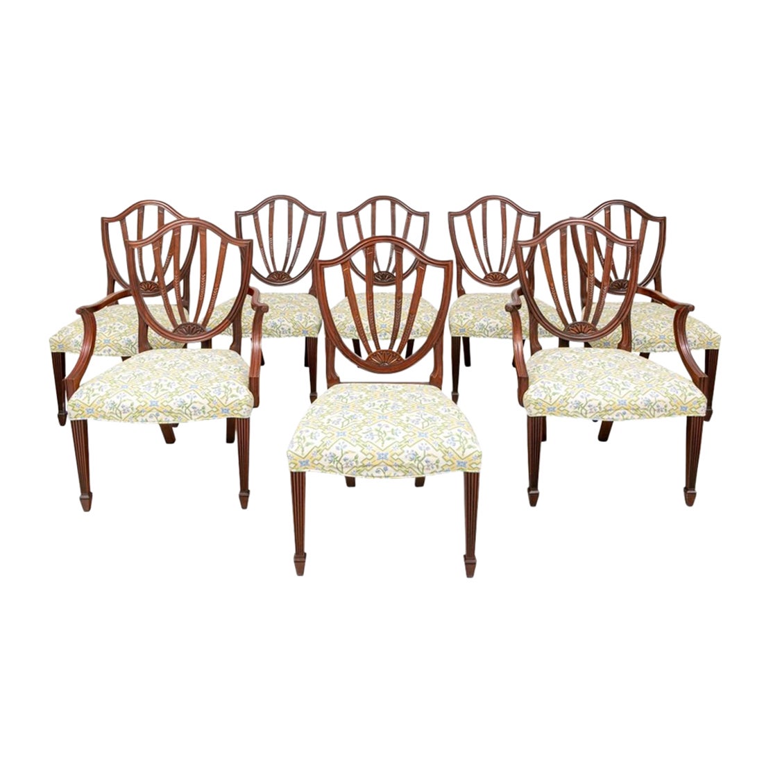 Set of Six Fine Baker Historic Charleston Mahogany Dining Chairs