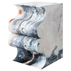 Un Beso En El Mar Marble Sculpted Stool by Pietro Franceschini