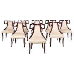 Set of 8 Greek Dining Chairs by Thomas Pheasant for Baker Furniture