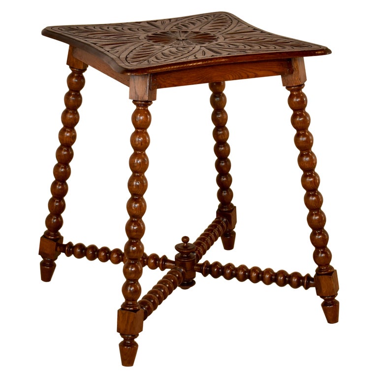 19th Century Carved French Side Table For Sale at 1stDibs