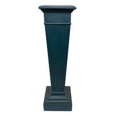Pedestal Column Plinth Vintage Dutch Hague Blue Height 115cm 45"