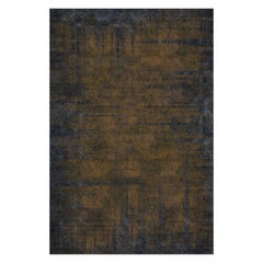 Moooi - Grand tapis rectangulaire patiné couleur cannelle en polyamide à poils bas de la collection Quiet