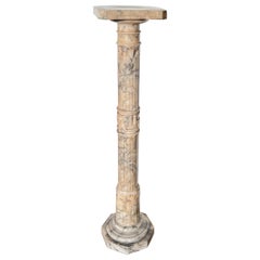Antique Italian Marble Pedestal, Late 19th Century
