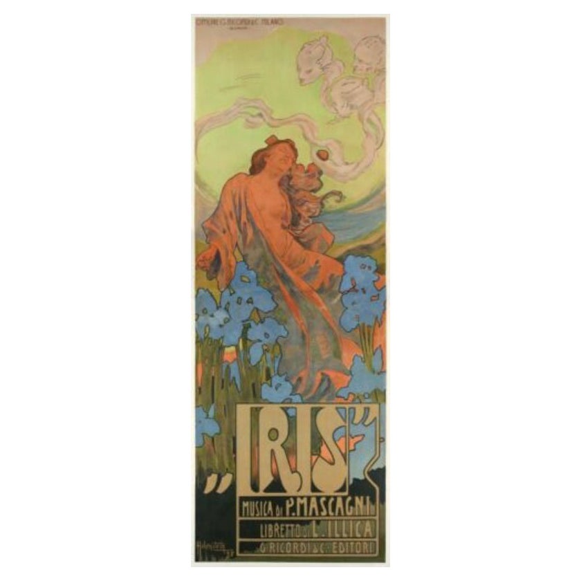 Original Poster-Hohenstein-Iris-Ico Italian-Mascagni-Japan, 1898