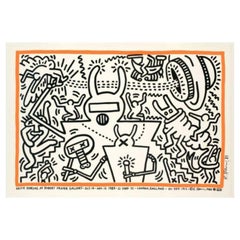 Keith Haring, Original Art Galley Poster, Robert Frazer 1983, Handsigned, Warhol