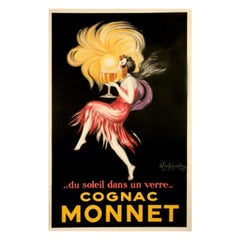Leonetto Cappiello, Original Vintage Alcohol Poster, Cognac Monnet, 1927