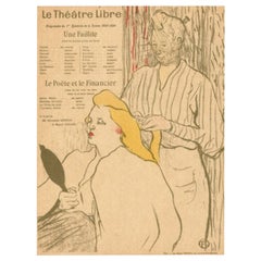 Lautrec, Original Theatre Program, La Coiffure, Théâtre Libre, Ukiyo-e, 1893