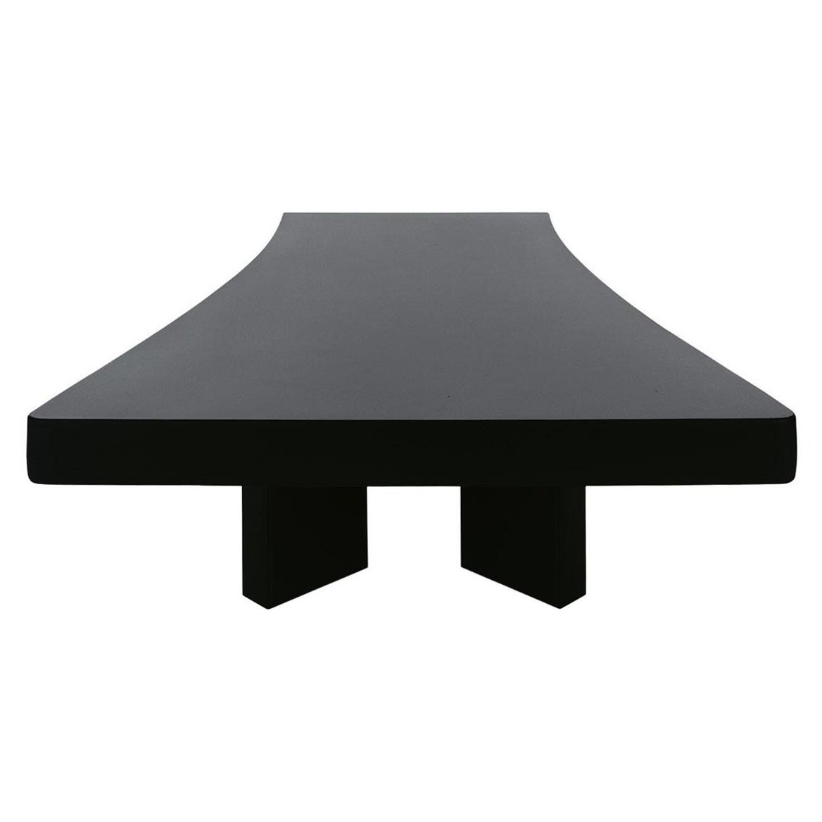 Table basse Plana 515 de Charlotte Perriand, bois teinté noir, par Cassina