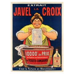 Poster originale d'epoca-Eugene Ogé-Javel Lacroix Javel-Lessive, 1914