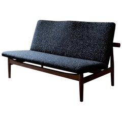 Finn Juhl Japan Series Two-Seaters Sofa, Wood and Raf Simons Fabric