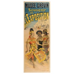 Original Vintage Poster-Chéret-Grévin Wax Museum Paris-Exposition, c.1900