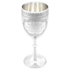 Antiker viktorianischer Kelch aus Sterlingsilber