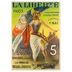 Original Vintage Poster-Pal-La Freedom Paris-Sword-Journal, 1890