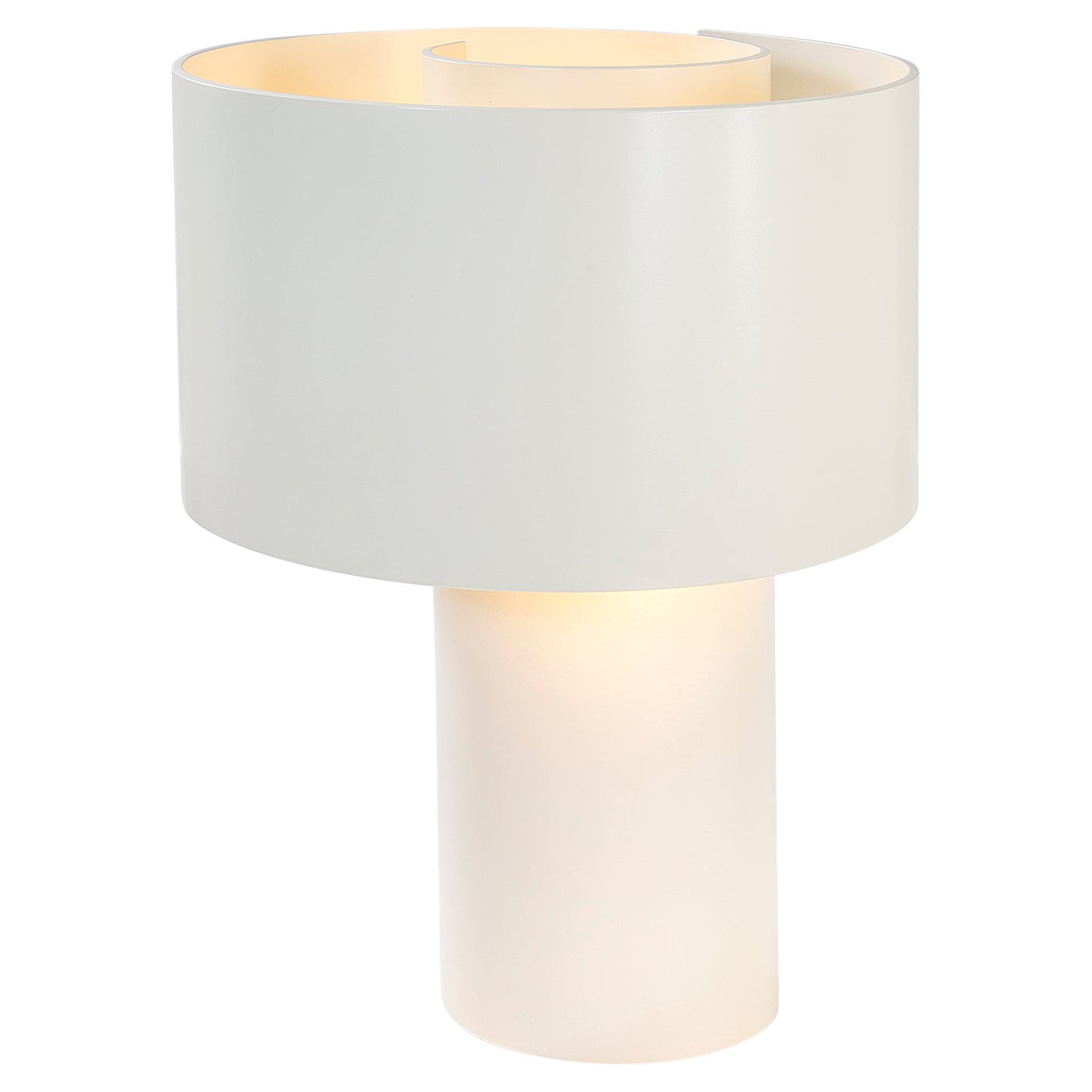 20th Century Ingrid Hsalmarson Table Lamp mod. Spirale New Lamp in Aluminum