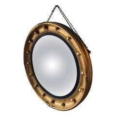 19th Century Gilt Convex Mirror