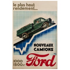 Original Vintage Poster-R. Auger-Trusion Ford Model Aa-Cars-Fordism, c.1927