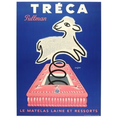 Original Vintage Poster-Raymond Savignac-Treca-Pullman-Matelas, 1954