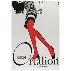 Rene Gruau, Original Vintage Fashion Poster, Ortalion, 1990