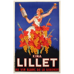 Original Vintage Poster-Robys-Kina Lillet-Français Wine Rais Aperitif, 1937