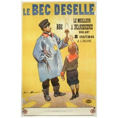 Original Vintage Poster-Firmin Bouisset-Bec Deselle-Gas-Menier, c.1900