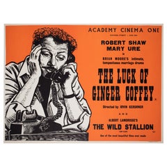 "The Luck Of Ginger Coffey", 1965 Academy Cinema UK Quad Film Poster, Strausfeld
