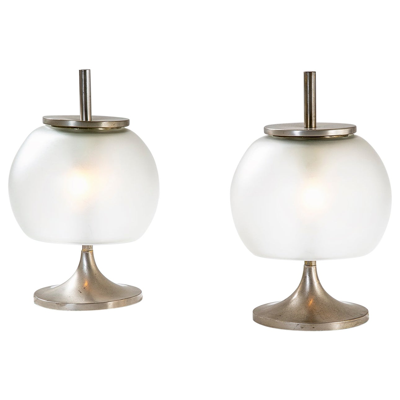 20th Century Emma Gismondi Schweinberger Artemide Pair of Table Lamps Model Chi 