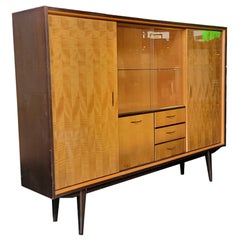Retro Art Deco Style Dry Bar / Display and Storage Cabinet