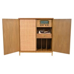 Vintage Edward Wormley for Dunbar Mid-Century Modern Mahogany Hi-Fi Stereo Cabinet