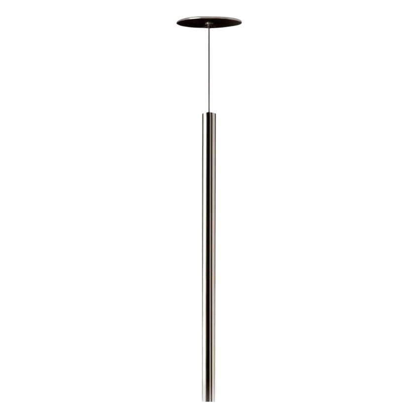 Lampe à suspension en métal Canna Nuda de Castiglioni & Menghi pour Nemo Lighting en chrome