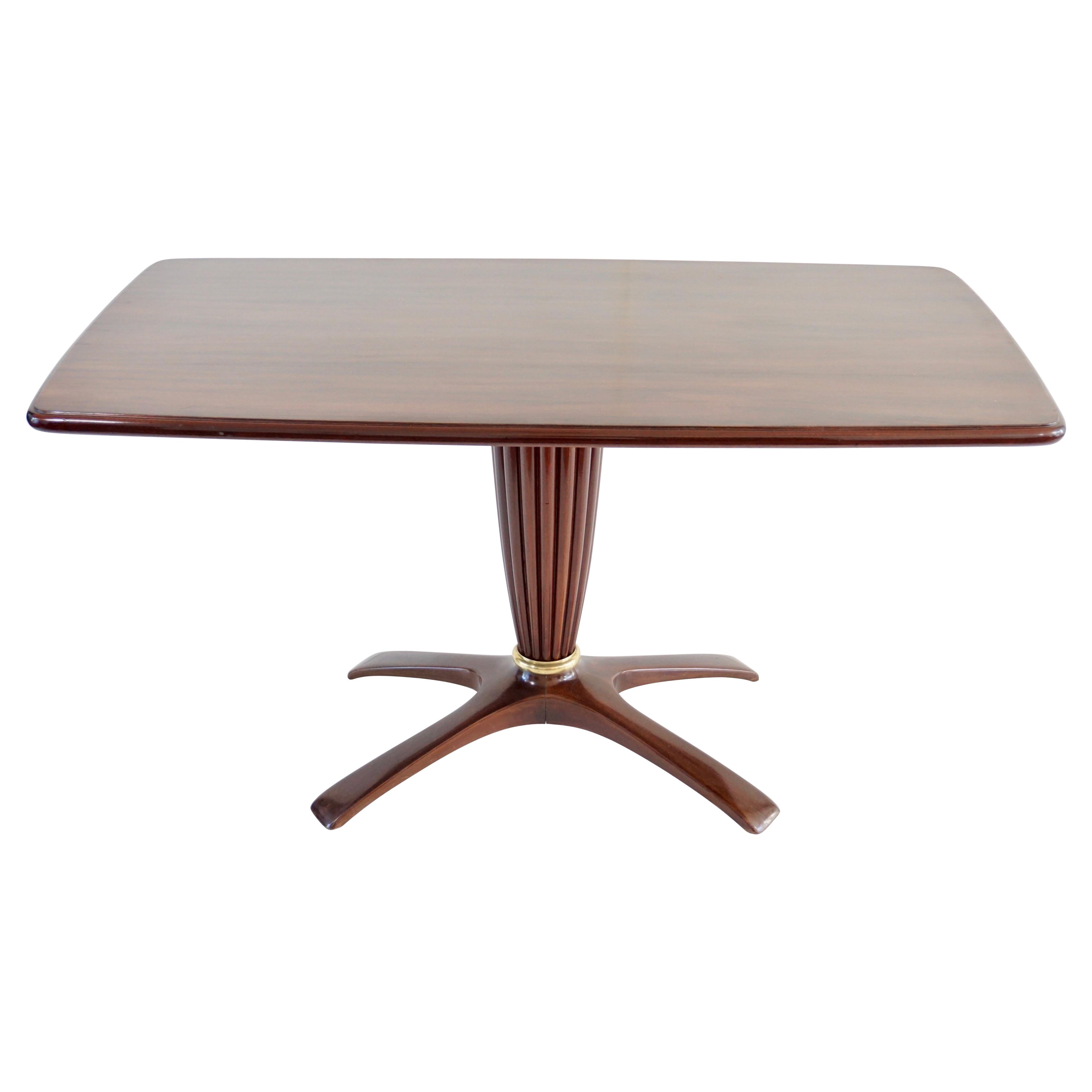 Table centrale ou console en bois de rose Saverio Jannace & Kovac, 1950