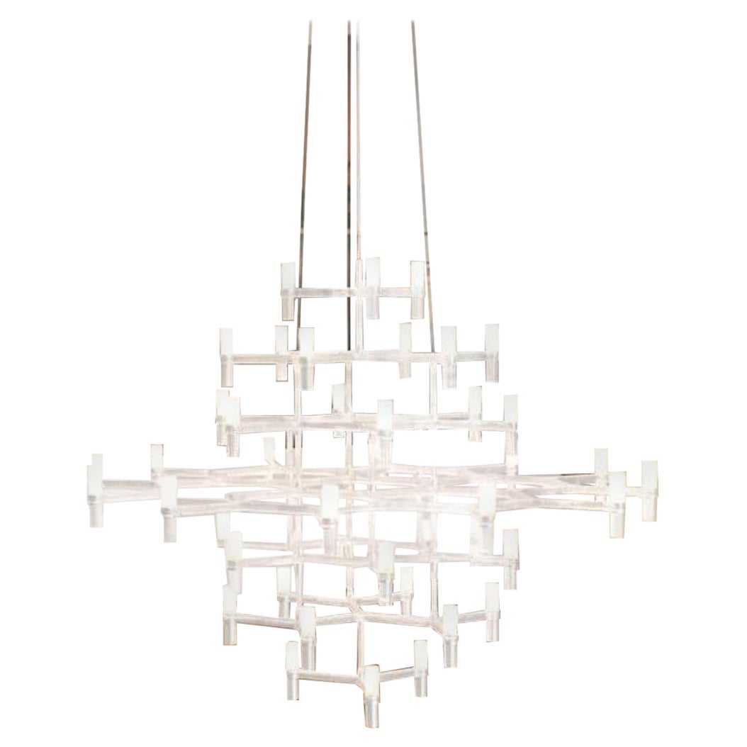 Markus Jehs & Jürgen Laub Lustre 'Crown Magnum' en blanc pour Nemo