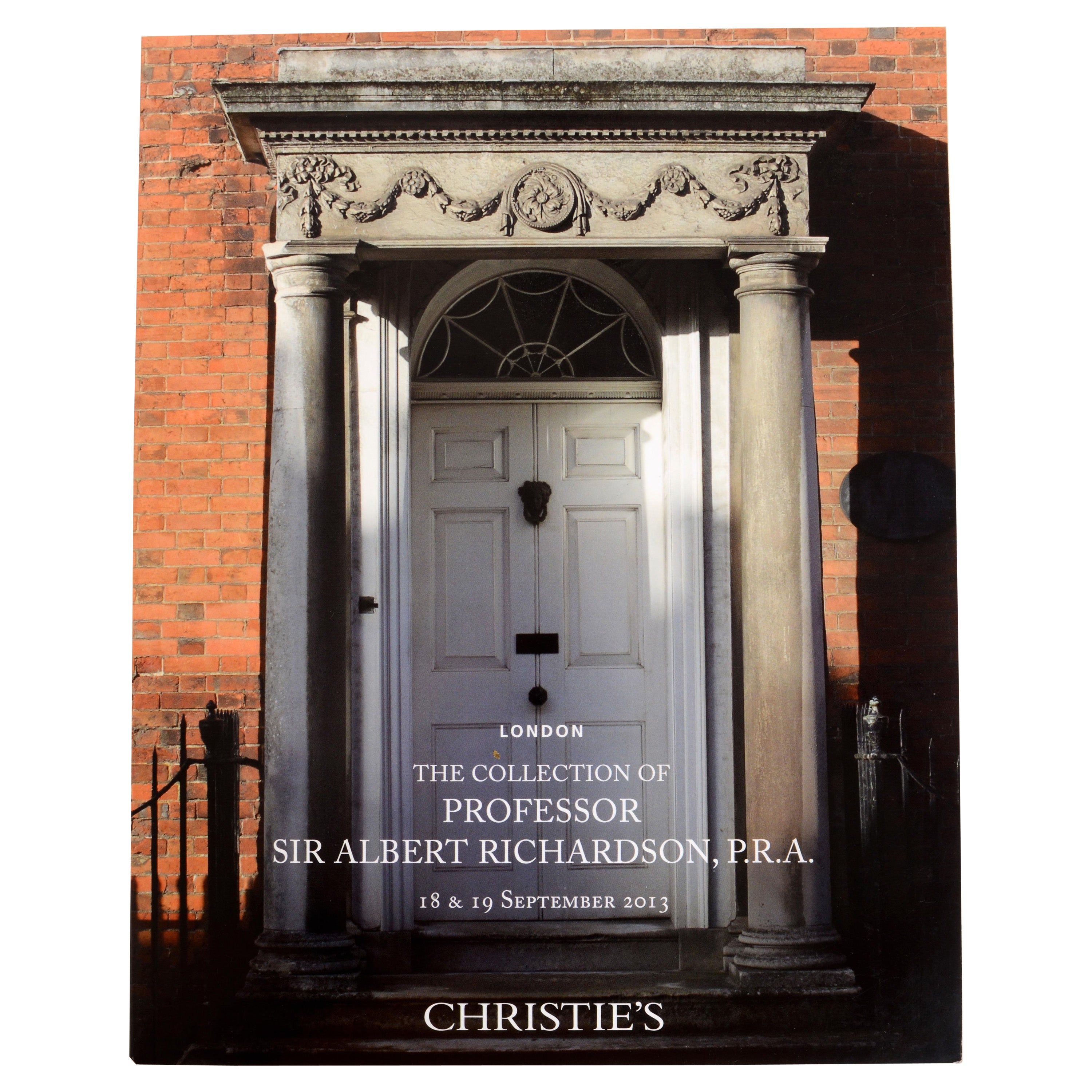 Christie's The Collection of Professor Sir Albert Richardson, P.R.A. London For Sale