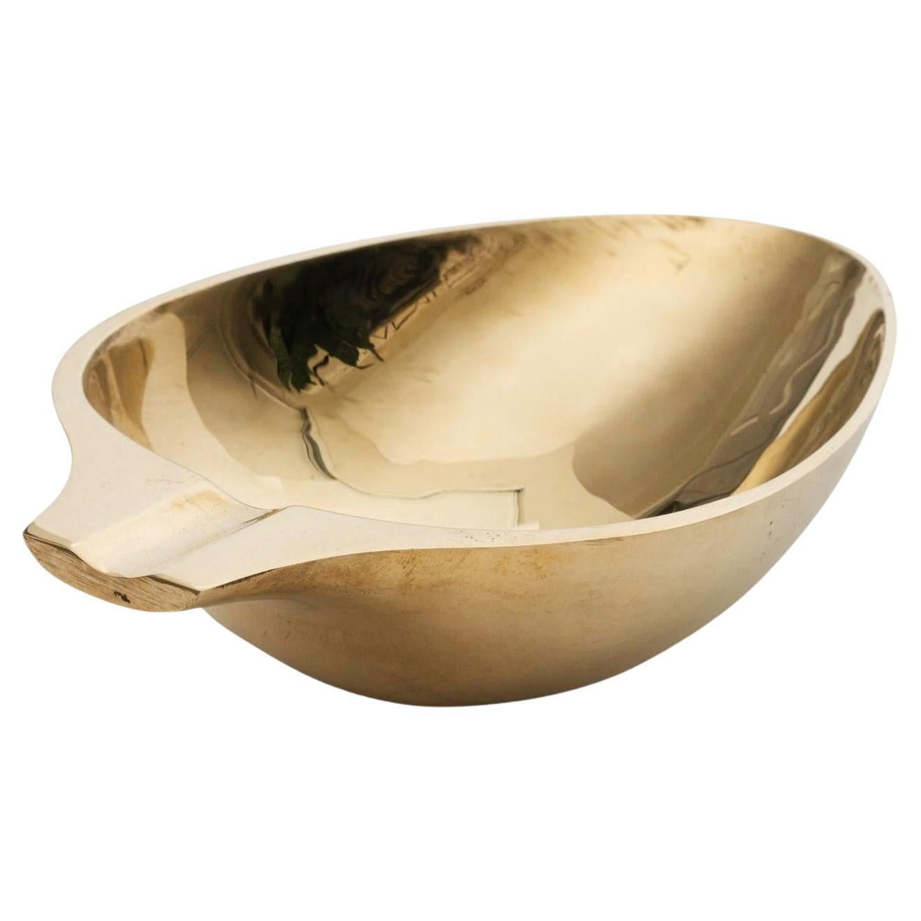 Carl Auböck Model #3548 Polished Brass Bowl For Sale