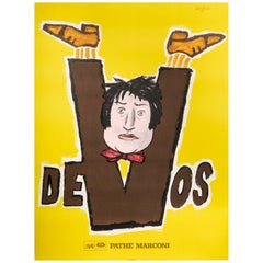 Original Vintage Poster-Savignac-Devos-Pathe Marconi-Humoriste, 1968