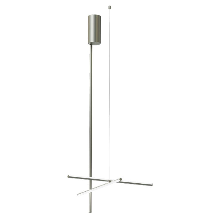 Flos Coordinates C1 Long Wall/Ceiling Light in Argent by Michael Anastassiades For Sale