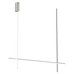 Flos Coordinates C2 Long Wall/Ceiling Light in Argent by Michael Anastassiades