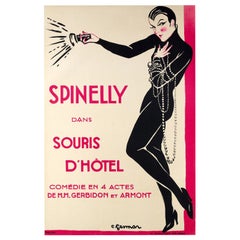 Charles Gesmar, Original Vintage Theatre Poster, Spinelly, Music Hall, 1922