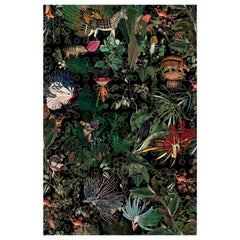 Moooi Small Extinct Animals Raven Rectangle Rug in Wool
