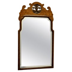 Fine Quality Burr Walnut Wall Hanging Mirror