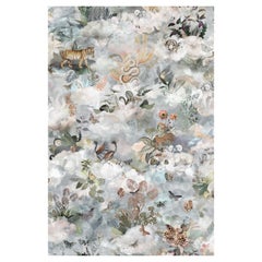 Moooi Petit tapis rectangulaire Memento Medley Dawn en laine avec finition ourlet aveugle