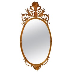 Antique French Gilt Brass Mirror