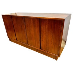 Mid Century Walnut Cabinet Credenza Sideboard Buffet Bar by Foster-McDavid USA