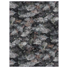 Moooi Large Memento Medley Dusk Rectangle Rug in Wool with Blind Hem Finish