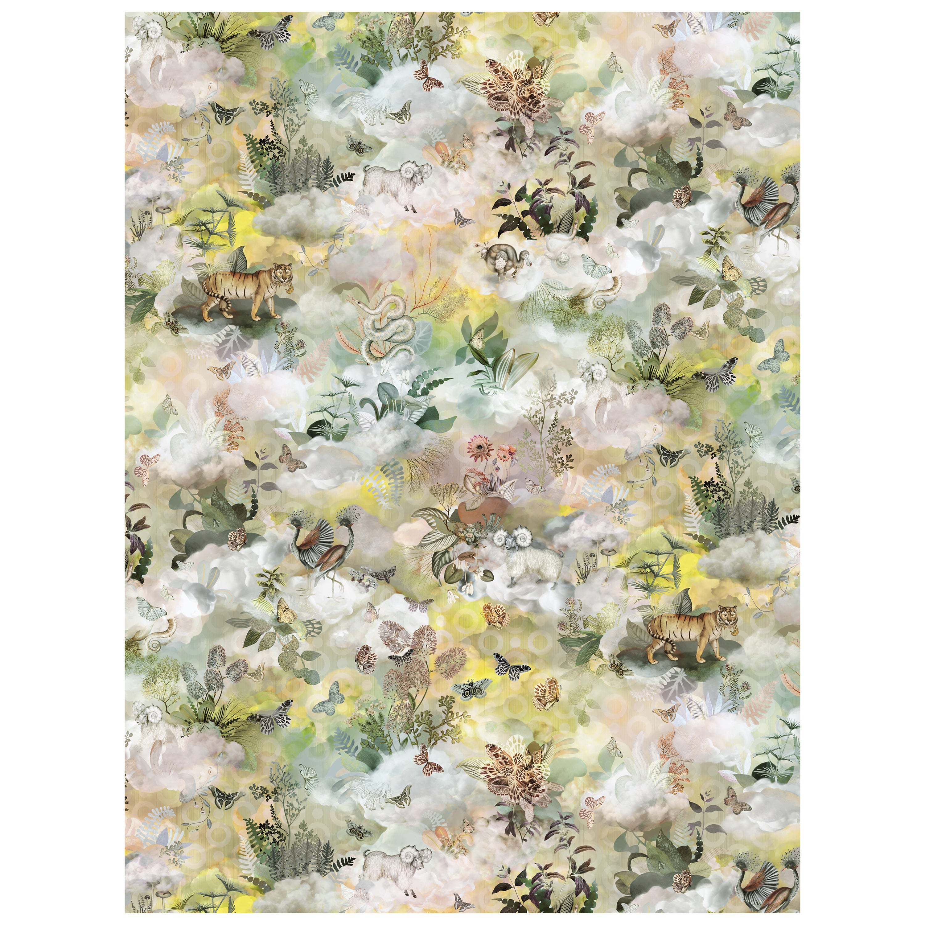 Moooi Alfombra rectangular grande Memento Medley Crepúsculo de lana con acabado dobladillo ciego